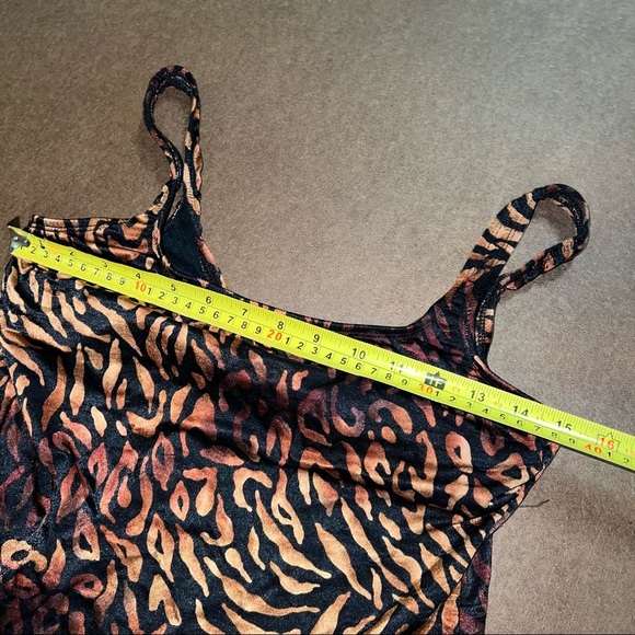 Vintage Robby Len Swim Leopard top - Picture 3 of 6